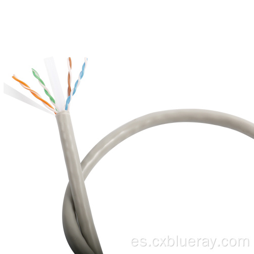 CCA UTP CAT6 23AWG 4PAIR HDPE con Seperator PVC Chaqueta Interior Comunicación de comunicación Cable LAN